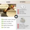 STRAODTIC Reusable Bowl Covers for Bread Proofing(2-Pack) – Double-Layer Linen
