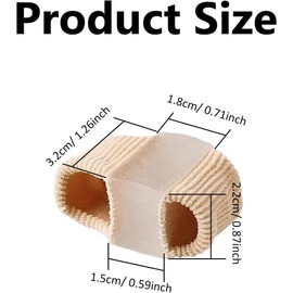 2 Pares Separadores de Dedos de Silicona Suave, Correctores de Juanetes y Dedos Superpuestos, Protector Antifricción para Mujeres y Hombres, Reutilizable y Lavable (L)