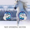 925 Sterling Silver Earrings Animals/Flowers/Heart/Wings/Moon Stars/Compass Stud Earrings Crystal/Moonstone Hypoallergenic