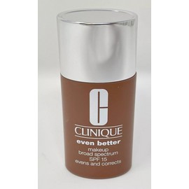 Clinique Even Better Makeup SPF 15 Evens & Corrects Foundation WN122 CLOVE- 1 oz