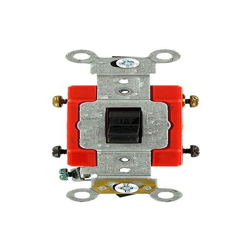 Leviton 1222-2E 20 Amp, 120/277 Volt, Toggle Double-Pole AC Quiet