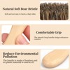 Soft Boar Bristle Dog Brush for Short Haired, Gentle Deshedding