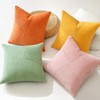 Sungeek Set of 2 Soft Corduroy Decorative Cushion Covers 45x45cm