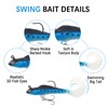 15PCS Lifelike Paddle Tail Swimbaits with Jig Heads, Pre-Rigged Soft