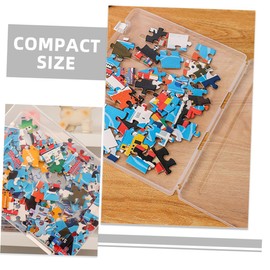 FOYTOKI 2pcs Puzzle Storage Box Bead Storage Containers Parts Storage Organizer Plastic Storage Container Puzzles Organizers and Storage Arts and Crafts Organizer Storage Bead Containers