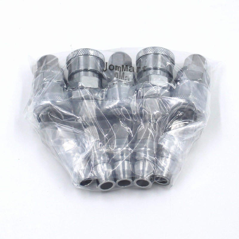 JomMart TL0452 Air Coupler Set of 5 for Urethane Hose