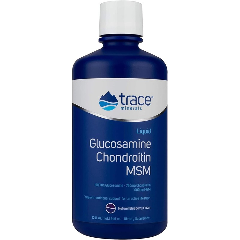 Trace Minerals Liquid Glucosamine/Chondroitin/MSM, 32-Ounce