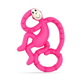 Mordedera para Bebé MatchStick Mini Monkey Mordedor, Rosa (Pink), 10 cm