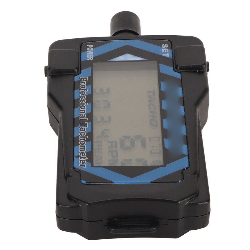 LED Handheld Tachometer Blue Backlit High Accuracy Easy Operation Propeller