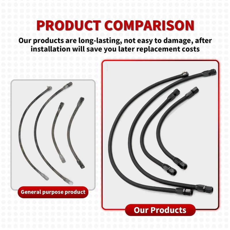 Nakkaa Steam Vent Hose Kit -4 AN Complete Coolant Crossover