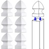 Lothee 6 Pcs Vinyl Post Cap Gothic Post Caps Decking