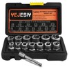 Yejesiy 14PCS Premium Bolt Extractor Kit, Stripped Bolt Extractor Socket