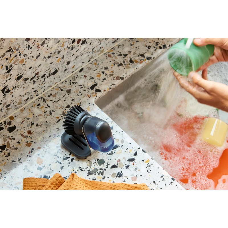 Joseph Joseph SinkTech Soap-Dispensing Palm Brush with Replaceable Head and