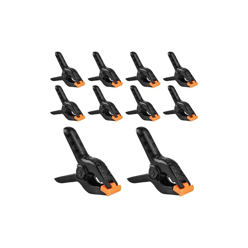 10 PCS Spring Clamps, LongYeah 4.5 Inch Plastic Spring Clips