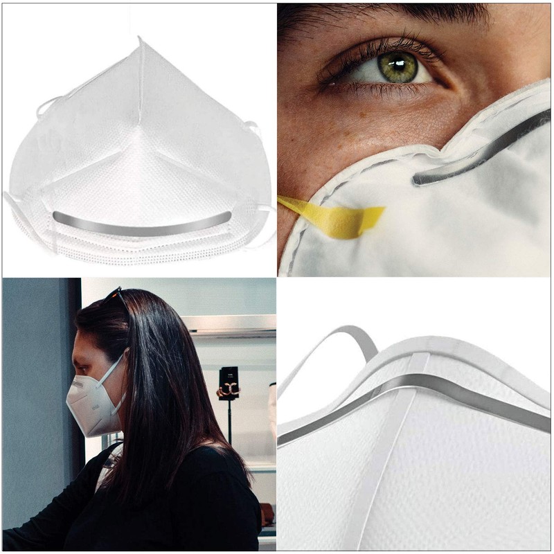 WedDecor 5Pcs Nose Bridge Strips Aluminium Bar 85mm Aluminum Strips