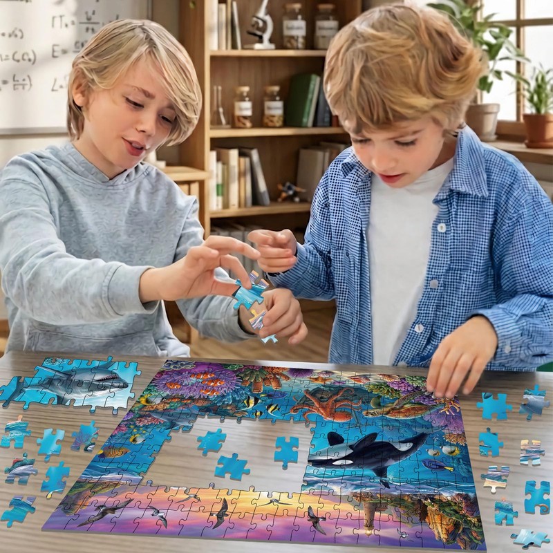 Puzzles for Kids Ages 6-8 Year Old - Underwater World,