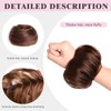 XIXISNOW Messy Bun Hair Pieces for Updos 100% Real Human