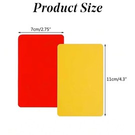 Referee Card Set - Sports Referee Kit Coach Metal Whistle Red Yellow Cards, Score Book with Pencil, Referee Equipment for Football Match.