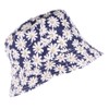 BYOS Reversible Packable Summer Daisy Printed Cotton Bucket Sun Hat,Various