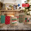 easykart labels 30 Christmas Kraft Gift Bags for Holiday Paper