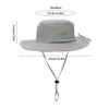 YAMEIZE Waterproof UPF50+ Bucket Hat with String - for Women