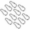 Wideskall® 3.5" Heavy Duty Metal Screw Lock Carabiner Hook Snap