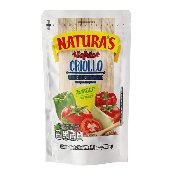 Natura's Sofrito Criollo Sauce, 7.1oz. Pouch (Pack of 3)