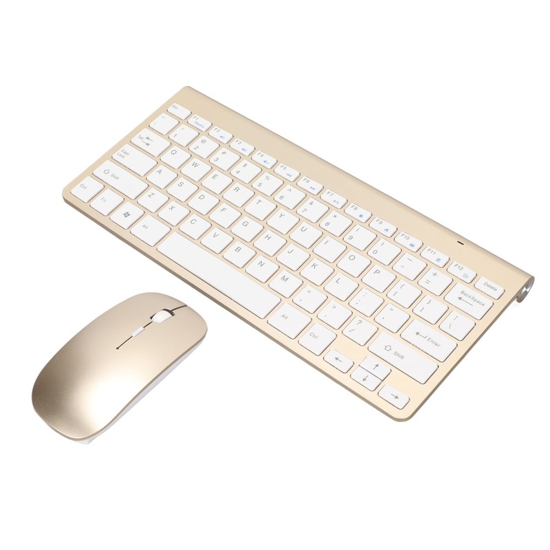 Keyboard Mouse Set 2.4G Wireless 78 Keys USB Thin Etched