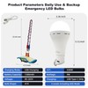 2Pack USB Rechargeable Emergency LED Light Bulbs Portable Tent Light