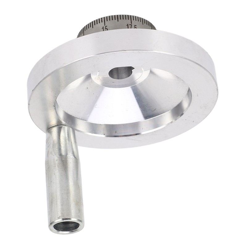 Lathe Handwheel 80mm Aluminum Alloy Hand Wheel with Crank Handle