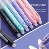 SoeUyd Pack of 8 erasable ballpoint pens, 0.5 mm gel