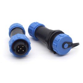 SZJELEN SP13 2pin/3pin/4pin/5pin/6pin/7pin/ 9pin Aviation Cable Connector,IP67 Waterproof Electrical Wire Connector Plug Socket (5pin, Pair-Plug(Male)&Socket(Female))