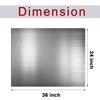 Pelopy 24 by 36 Inch Reversible Stainless Steel Backsplash Metal