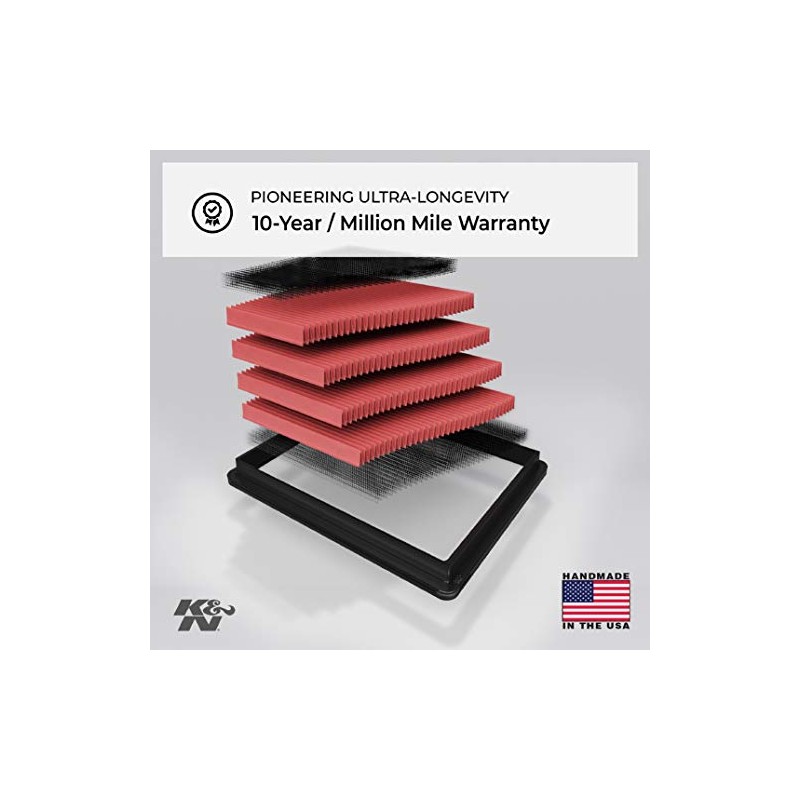 K&N Filtro de Aire para Motor Powersport KA-6415 Compatible con