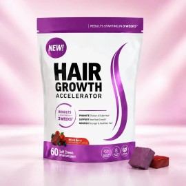 Hair Growth Accelerator Frutos Rojos 60 Masticables