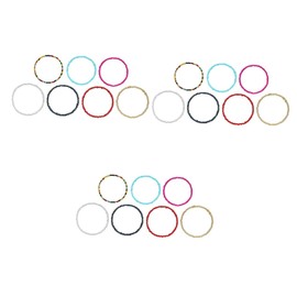 COHEALI 21 pcs Beads Bracelet Beach Hand Jewelry Girls Rainbow Bead Bracelet Birthstone Bangle Bracelets for Women Summer Jewelry his and Hers Gemstone Beaded European and American Miss