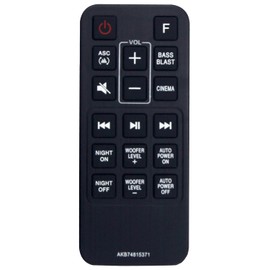 AKB74815371 Remote Control Replacement for LG SoundBar Speaker Home Theater SPJ4B-W SPH4B-W SPH4BW SPJ4BW SJ4 SJ3 SL3D SK4D