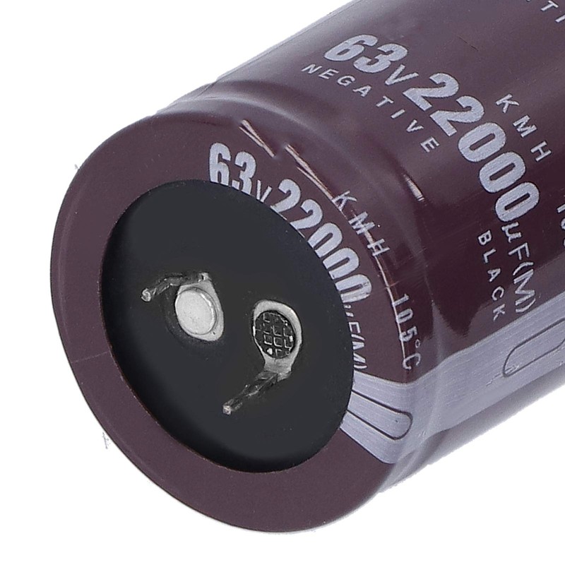 2-Piece Electrolytic Capacitor Aluminium 22000μF 63V 105°C Energy Storage Component