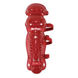 Junior B68 Double Knee Leg Guard, Scarlet