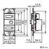 Panasonic WTA53936WK Embedded Electronic Bathroom Ventilation Switch Set, AC/DC Motor