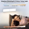 LED Closet Light with Charging Station, 6 Pcs 3 Color