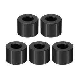 PATIKIL M6 Aluminum Spacers, 5 Pcs Metal Spacer Aluminum M6 x 1/2" OD x 3/8" L Aluminum Spacer Screw Standoff Round for 1/4" or M6 Screw Bolts