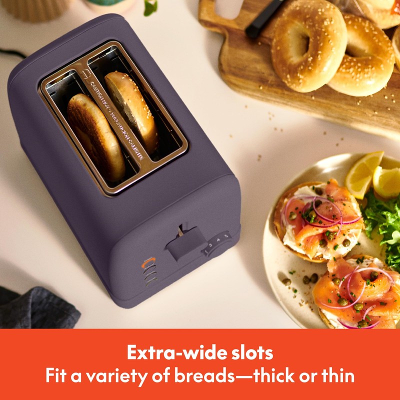 bella 2 Slice Toaster, 6 Setting Shade Control w Reheat,