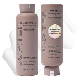 Jupiter Champú Acondicionador Anticaspa Hombres Mujeres Cuero Cabelludo Escamoso Picazón Graso Seco Nutre Reduce Rotura Escamas Seguro
