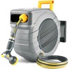 GLAHODEN Retractable Garden Hose Reel 1/2 in x 115 ft,