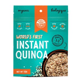 Nomad Nutrition – Instant Quinoa | High Fibre, Iron & Potassium | Organic, No Added Anything | High Energy, All Natural Ingredients | Plant-Based & Non-GMO | Gluten, Dairy, Soy & Palm Oil Free | Ready in 1-3 Minutes | 112g (Pack of 2)