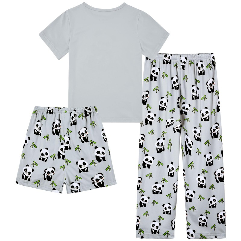 Kinberr Kids Pajamas Casual Soft Short&Long Pants Pajamas Set with