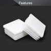 MroMax 8PCS 1.5" x 1.5" (LxW) Plastic Tubing Plug Square