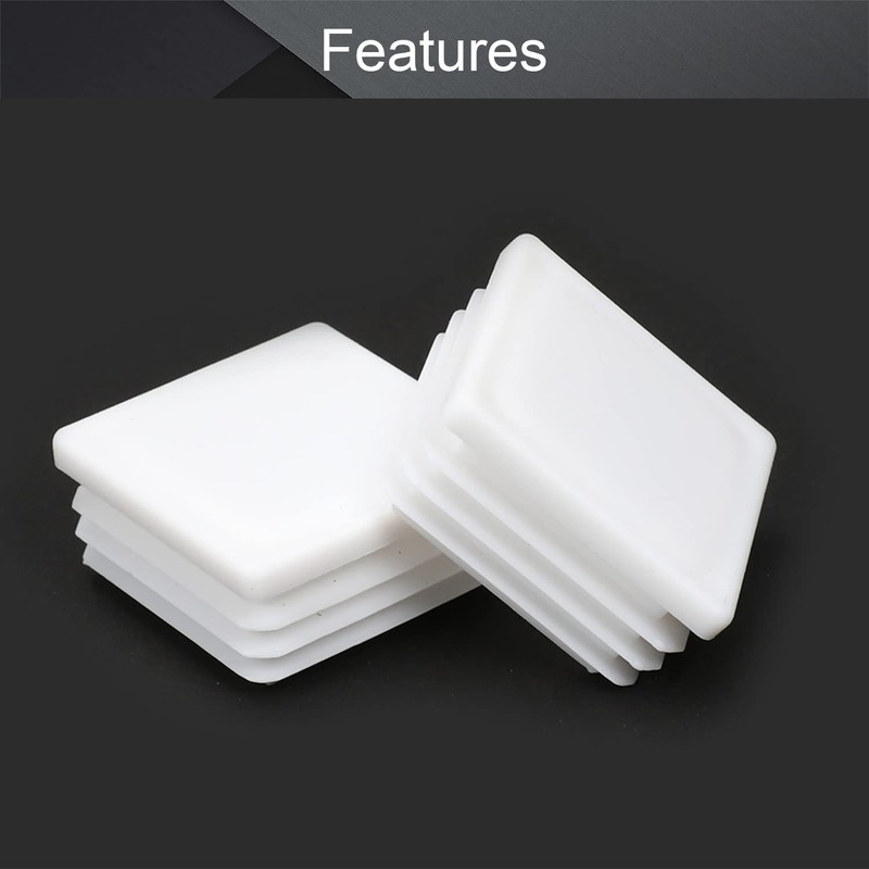 MroMax 8PCS 1.5" x 1.5" (LxW) Plastic Tubing Plug Square