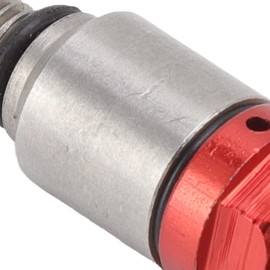 Acouto Fork Bleeder Relief Valve,2pcs M5x0.8 Aluminium Alloy Fork Air Bleeder Pressure Relief Valve Replacement for CRF150R CR125R CR250R CRF250R(Red)